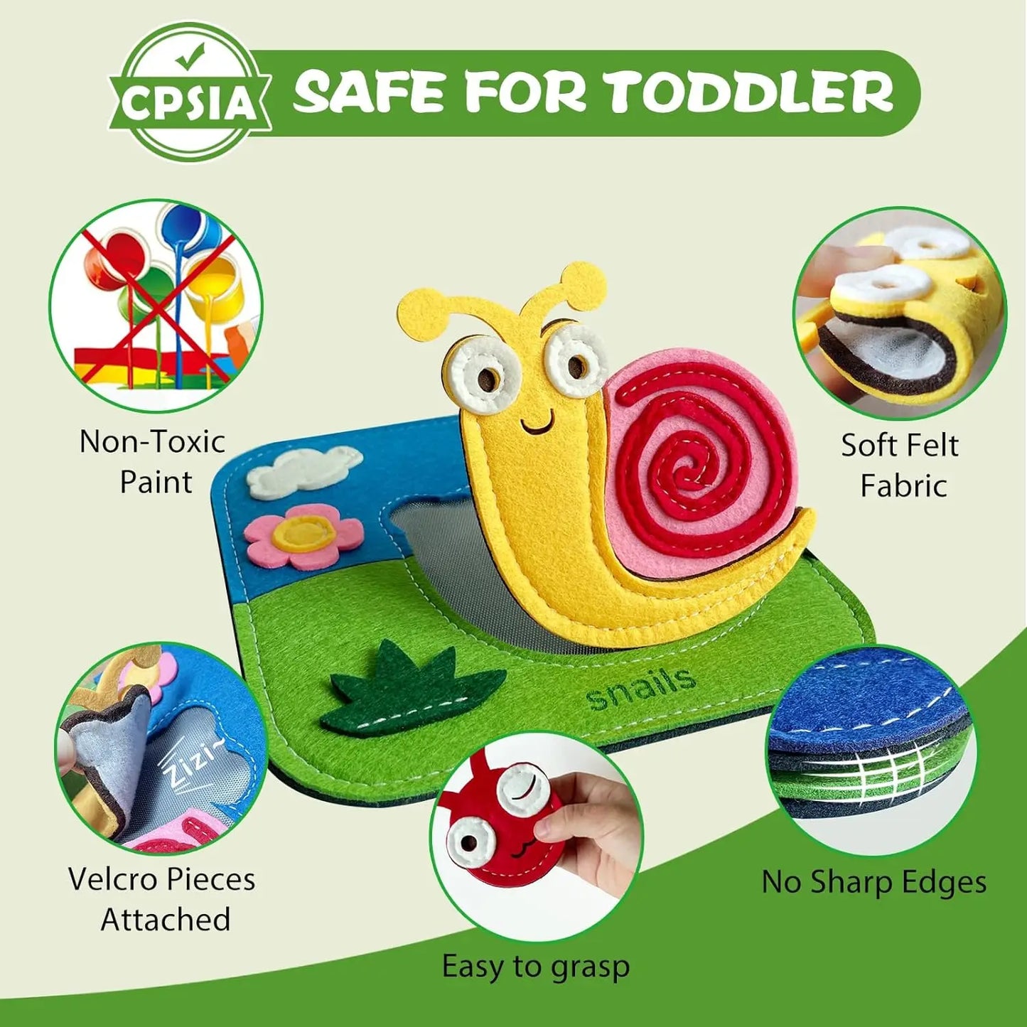 Montessori Busy Board for Toddlers – Sensory Learning Toy