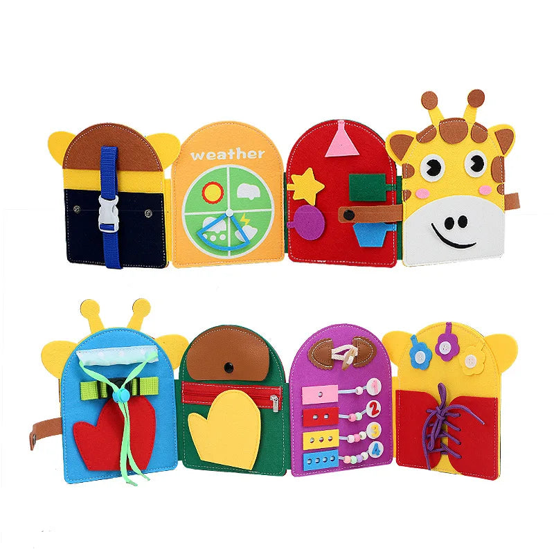 Montessori Busy Board for Toddlers – Sensory Learning Toy