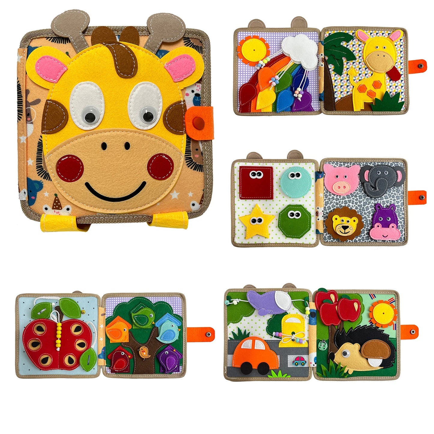 Montessori Busy Board for Toddlers – Sensory Learning Toy